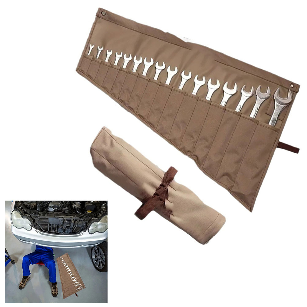 Heavy Equipment Management - Heavy Duty Waxed Canvas Tool Roll