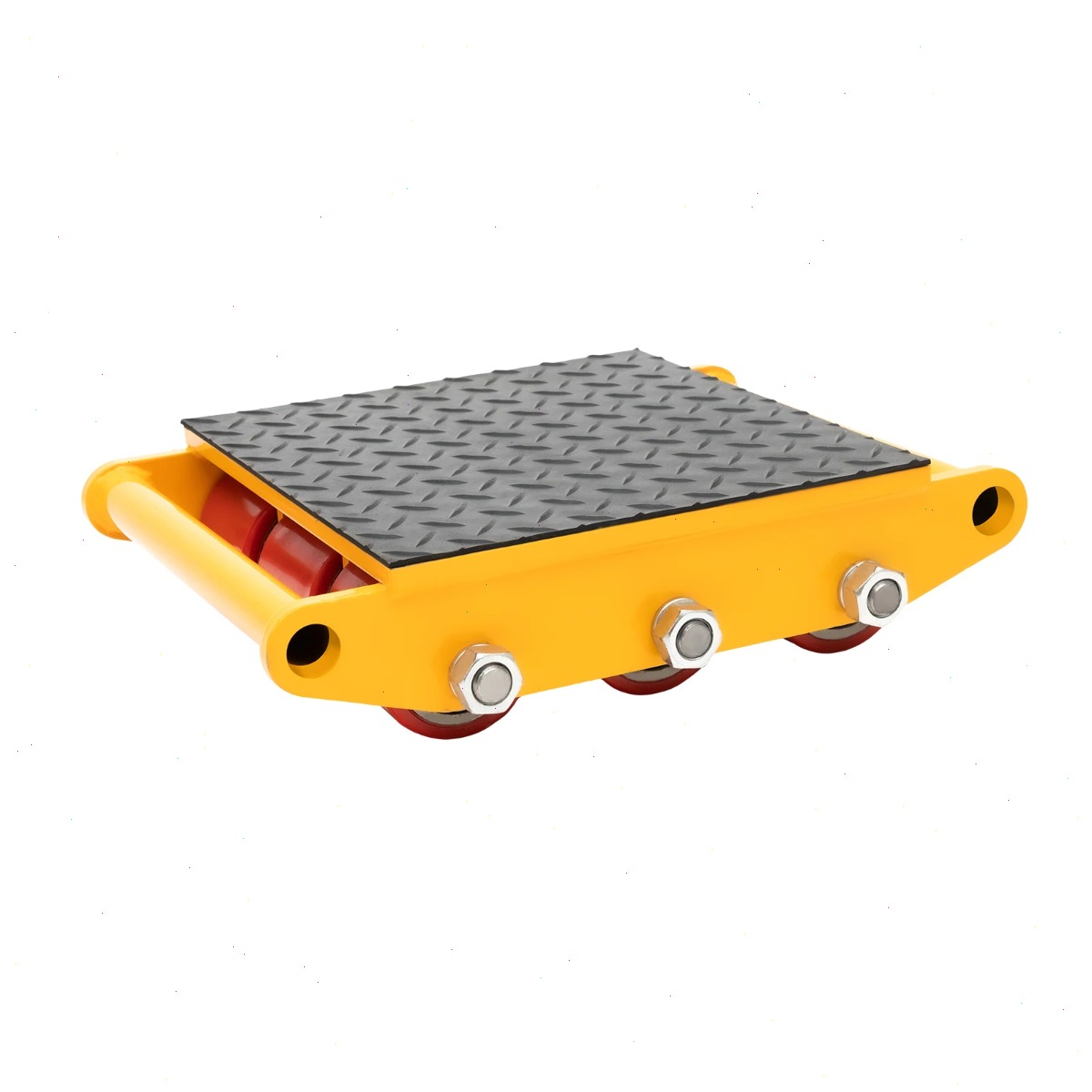 Heavy Equipment Yellow - 15T Machinery Mover, Yellow Rubber Wheel