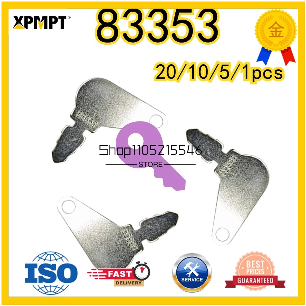 Heavy Equipment Key Set - 20/10/5/1pcs New 83353 Keys for Kubota