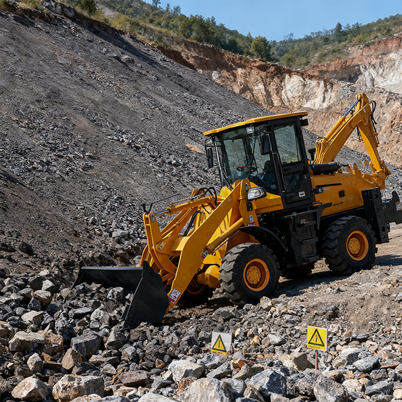 Tractor Backhoe - Thickened anti-collision frame Large Hydraulic Oil