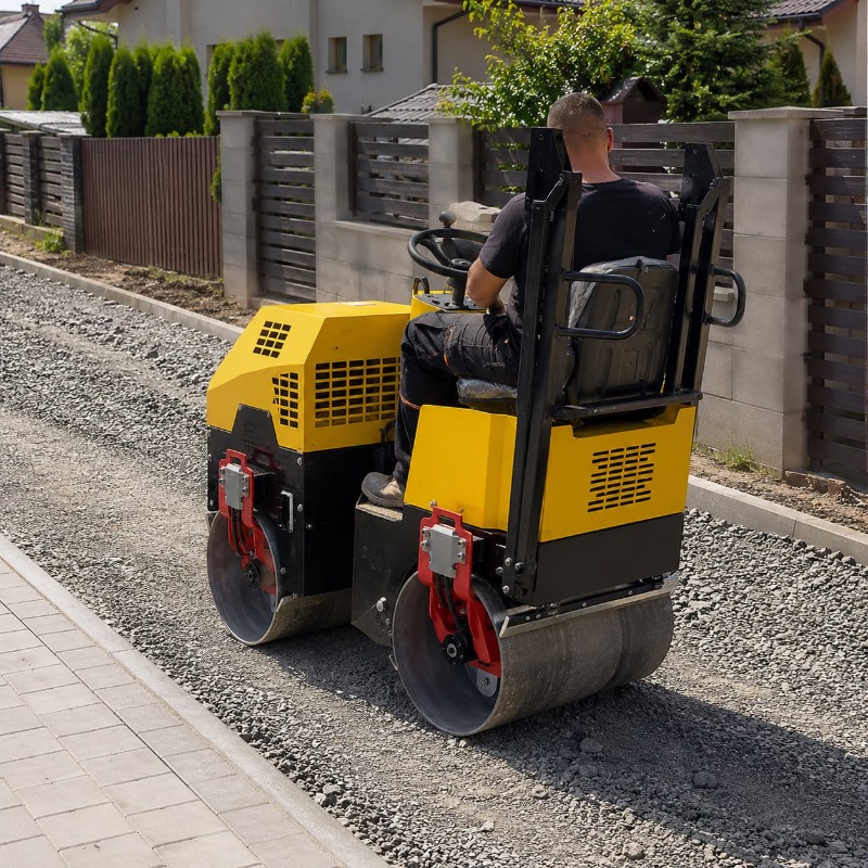 Heavy Equipment For Construction - Double Drum Vibratory Road Roller Compactor