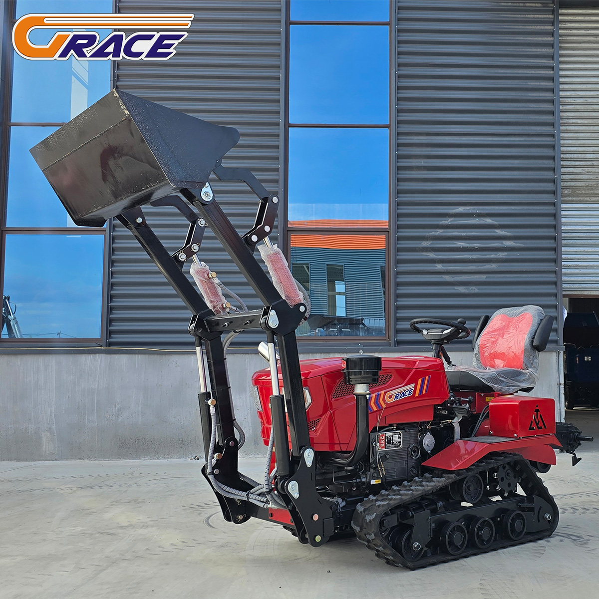 Tractor Backhoe - Mini Track Tractor 35HP EPA Compliant