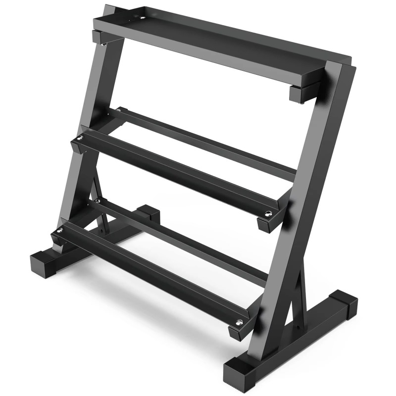 Heavy Equipment Gym - 3-Tier Dumbbell Storage Rack 8pairs 10pairs