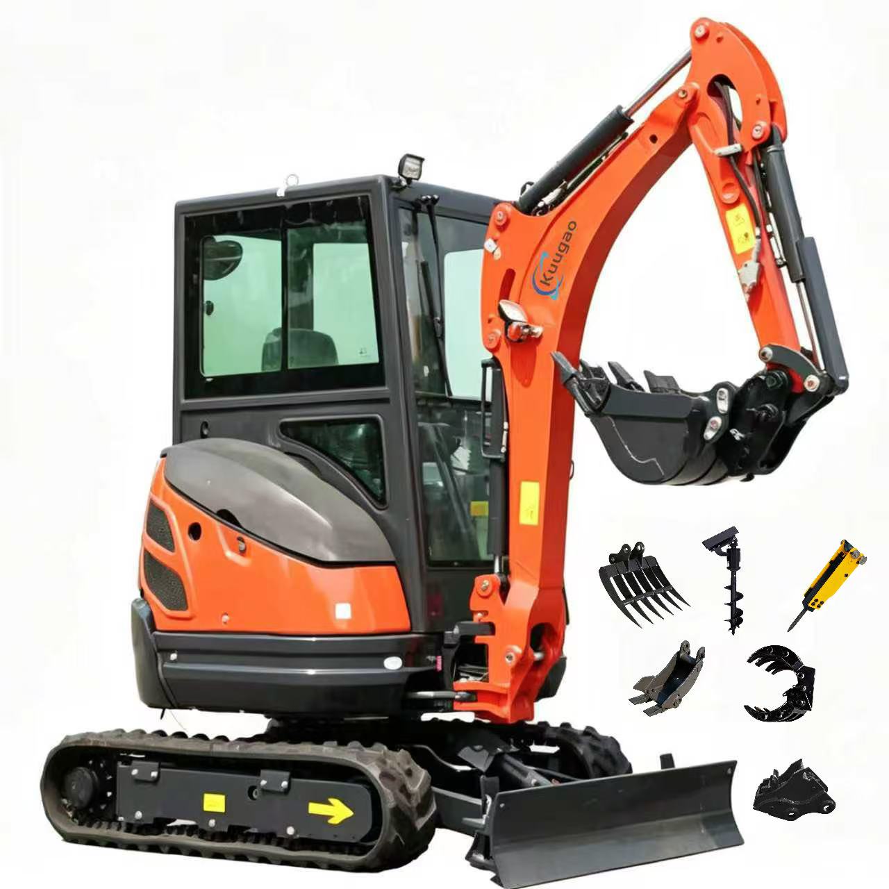 Tractor Backhoe - Mini Excavator 2-2.5 Ton Customizable Kubota