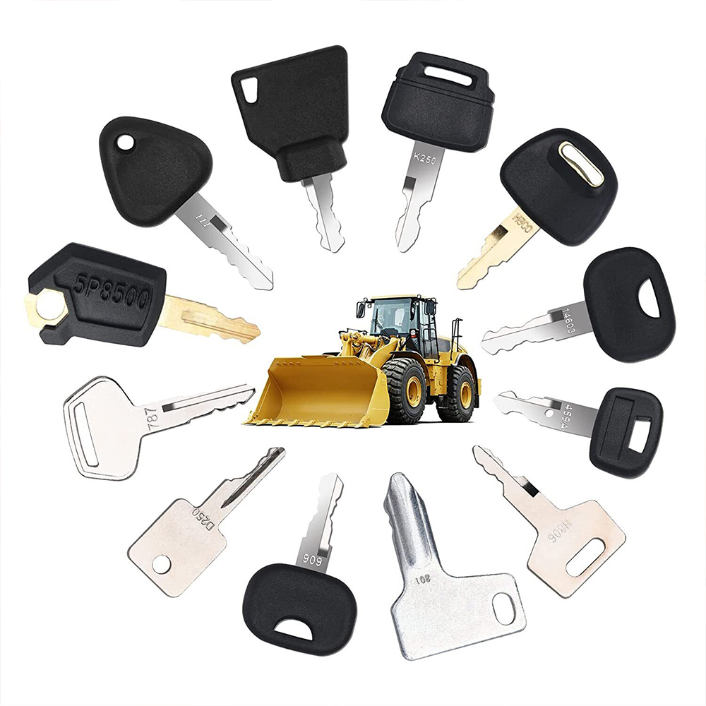 Heavy Equipment Key Set - 12Pcs Heavy Equipment Construction Ignition Key