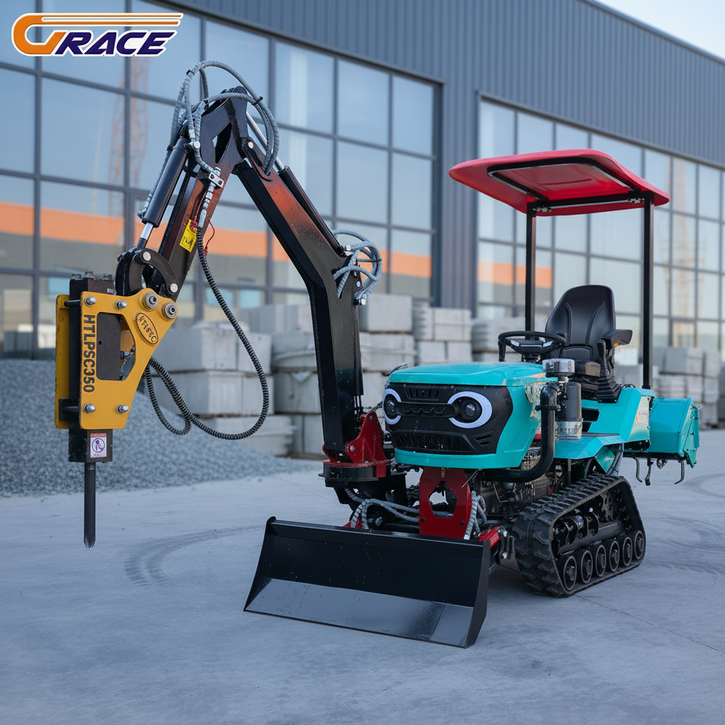 Tractor Backhoe - EPA Euro5 50HP 75HP Crawler Tractor