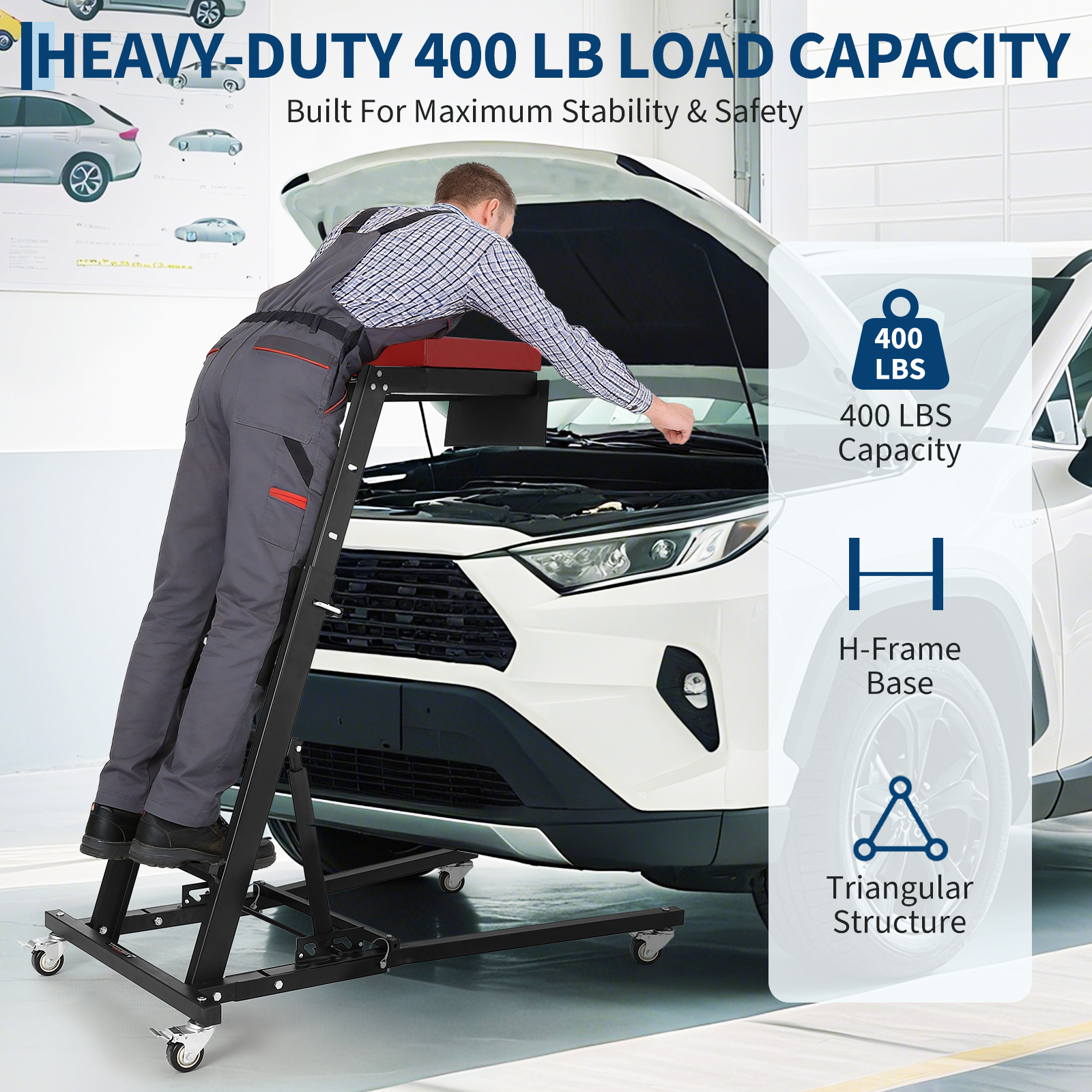 Heavy Equipment For Construction - Heavy Duty Collapsible Topside Engine Creeper