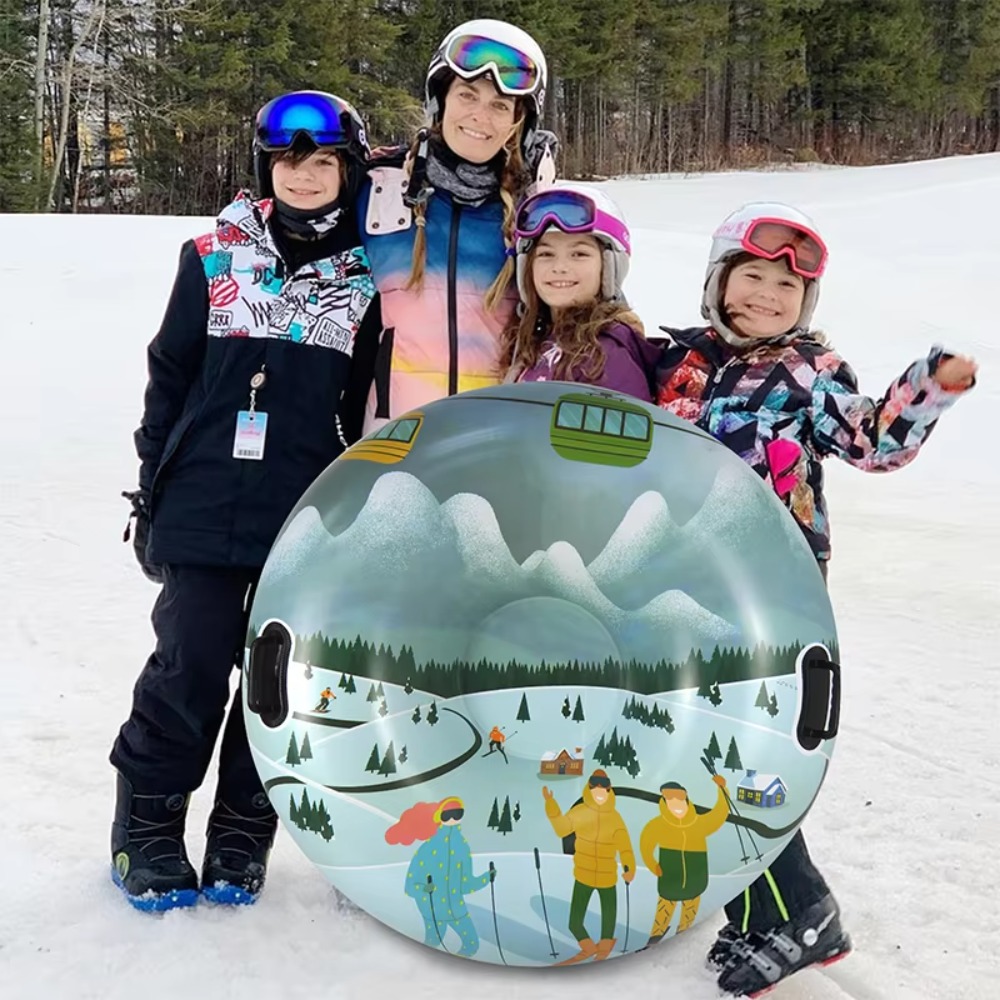 Heavy Equipment Youtube For Kids - Inflatable Snow Tube Heavy Duty Sledding