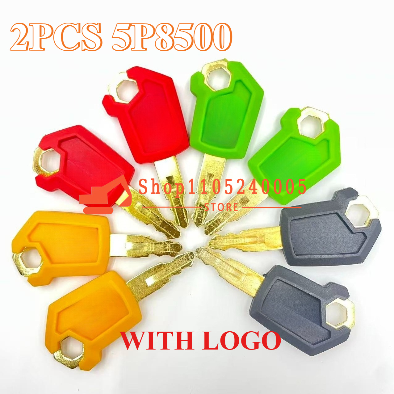 2PCS Key 5P-8500 Black Green R - Heavy Equipment Yellow ulasan dan harga