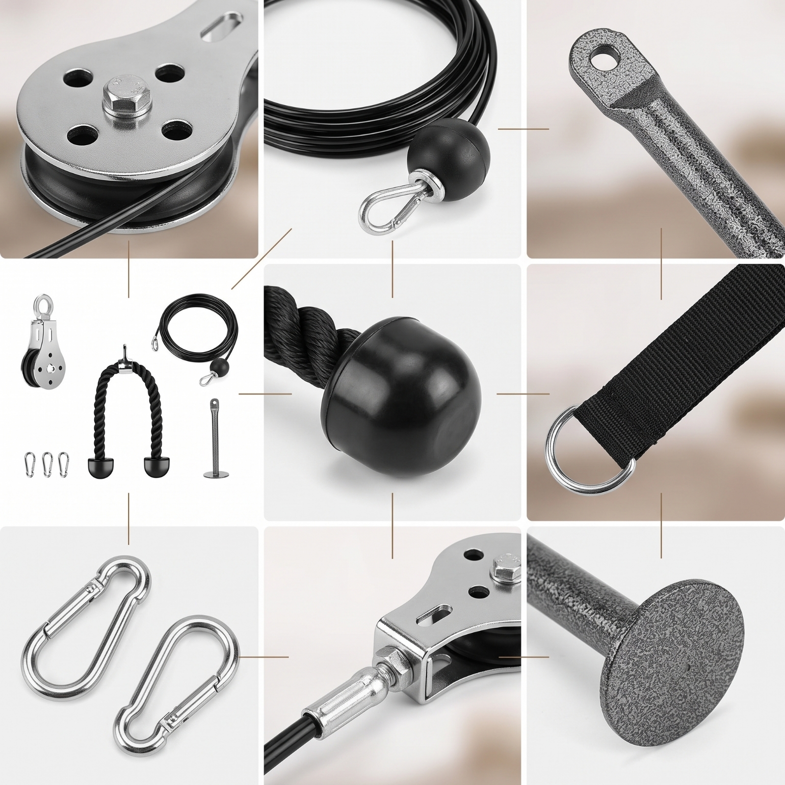 Home Gym Pulley System Smooth  - Heavy Equipment Gym ulasan dan harga