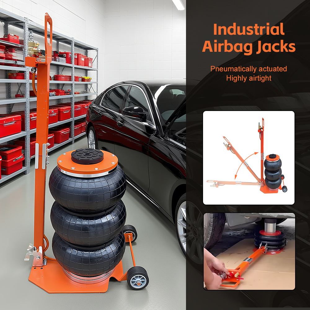 3-Ton Pneumatic Jack Three-lay - Heavy Equipment Jack ulasan dan harga