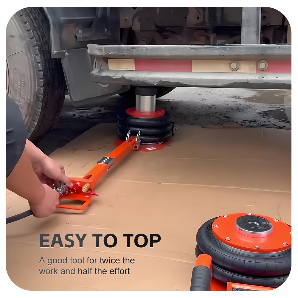 3-Ton Pneumatic Jack Three-lay - Heavy Equipment Jack ulasan dan harga