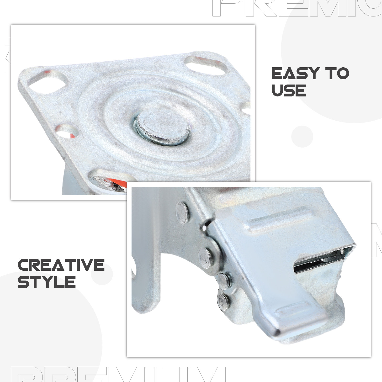 Swivel Caster Bracket 4-Inch H - Heavy Equipment For Construction ulasan dan harga
