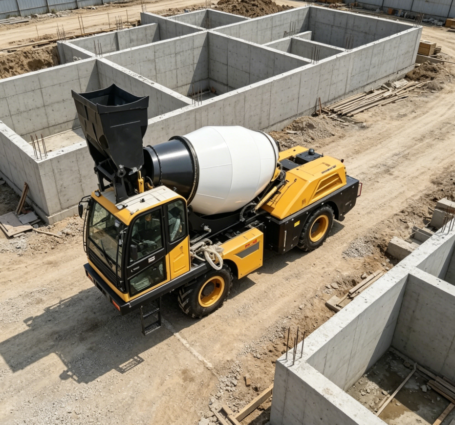 3.5m3 Heavy Duty Self Loading  - Heavy Equipment For Construction ulasan dan harga