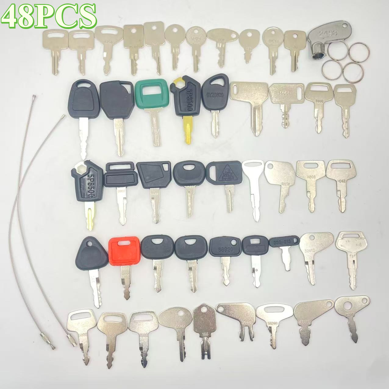 48PCS Heavy Equipment Keys Set - Heavy Equipment Key Set ulasan dan harga