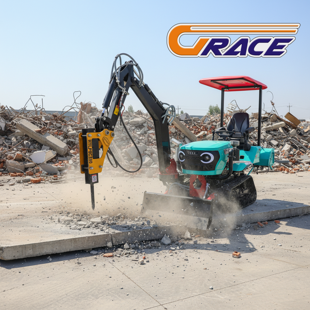 Customized 25HP Mini Crawler T - Tractor Backhoe ulasan dan harga
