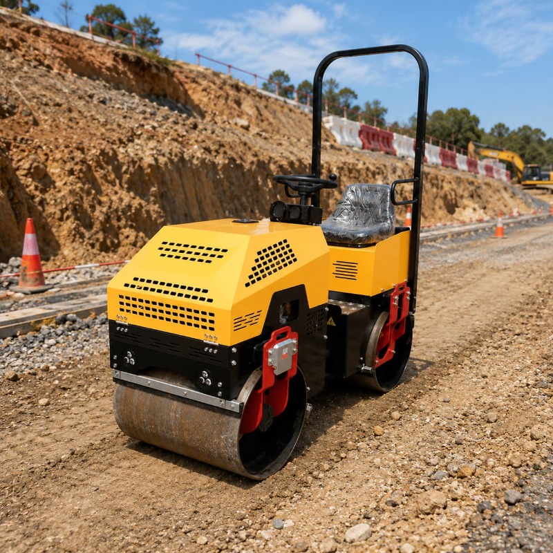 Double Drum Vibratory Road Rol - Heavy Equipment For Construction ulasan dan harga