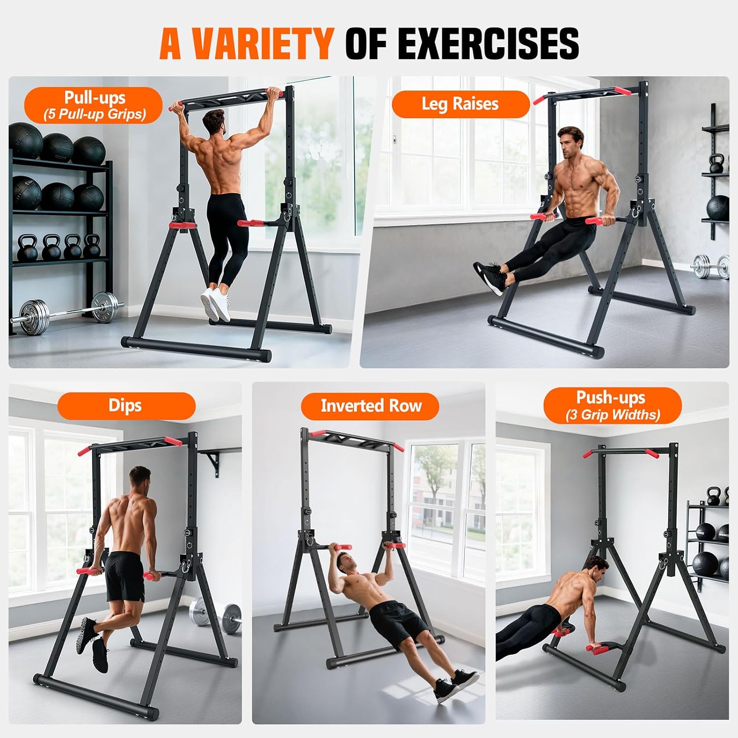 Foldable Power Tower Dip Stati - Heavy Equipment Gym ulasan dan harga