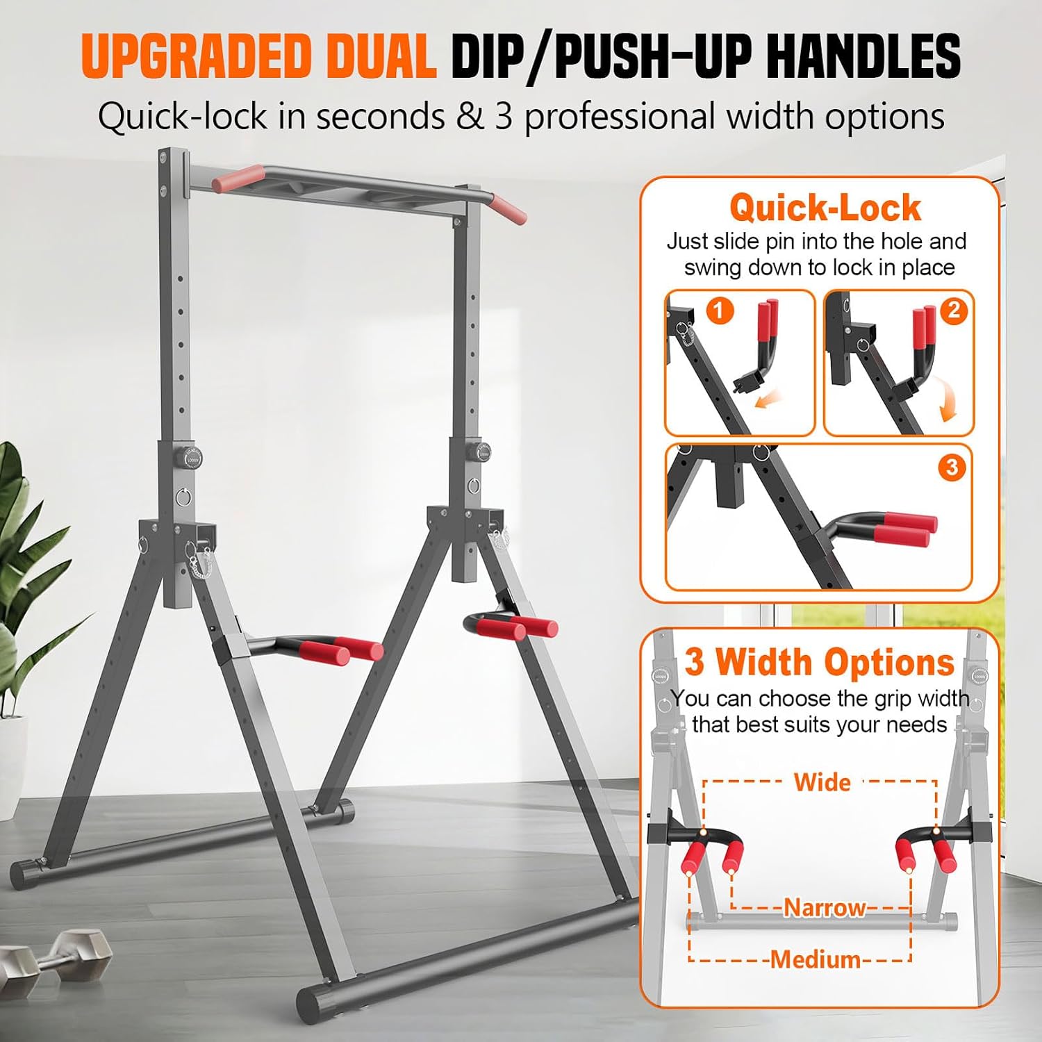 Foldable Power Tower Dip Stati - Heavy Equipment Gym ulasan dan harga