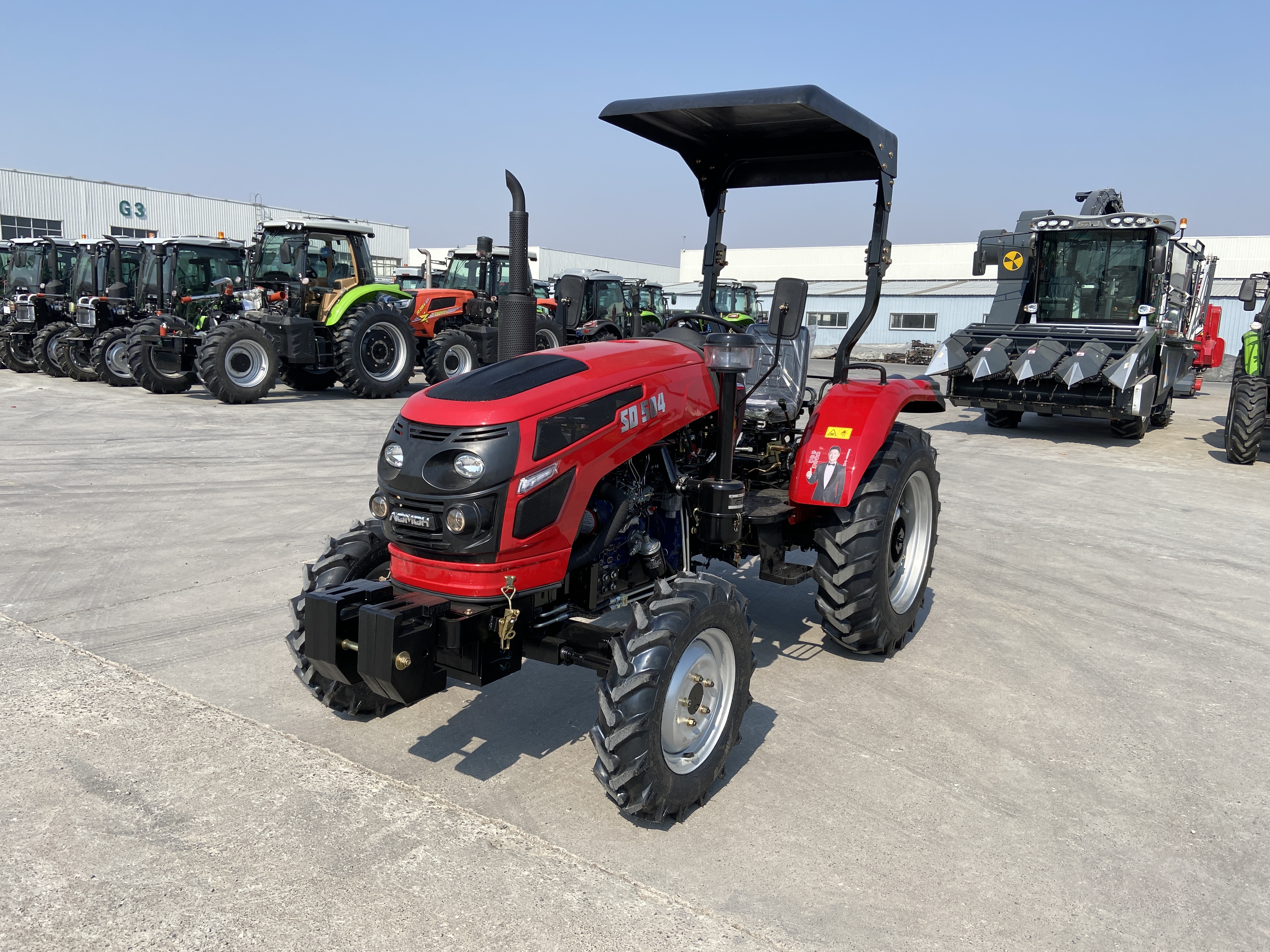 Tractors Mini 4x4 50HP4WD AR50 - Tractor Backhoe ulasan dan harga