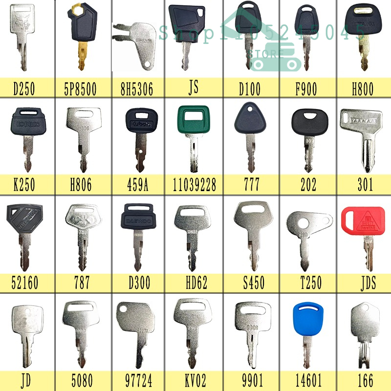 28/21/12Pcs Master Ignition Ke - Heavy Equipment Key Set ulasan dan harga