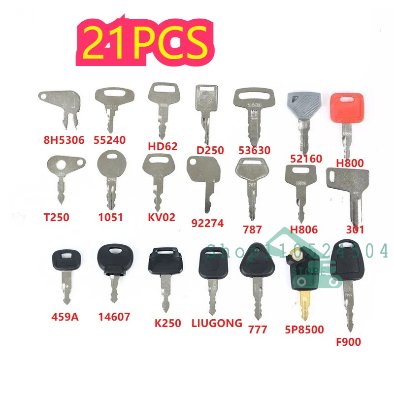 28/21/12Pcs Master Ignition Ke - Heavy Equipment Key Set ulasan dan harga
