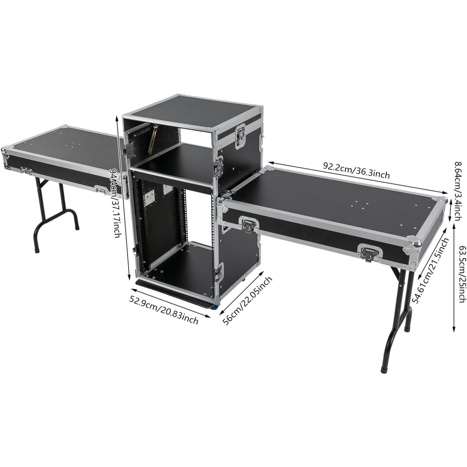 14U Mobile PA DJ Rack Road Cas - Heavy Equipment Management ulasan dan harga