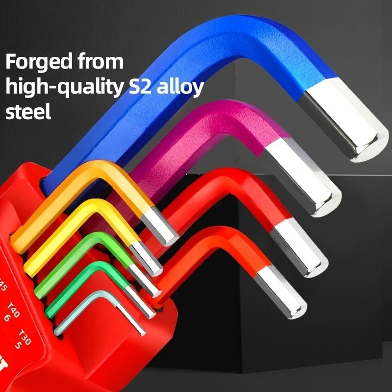 9pcs Industrial Hex Key Set, B - Heavy Equipment Key Set ulasan dan harga