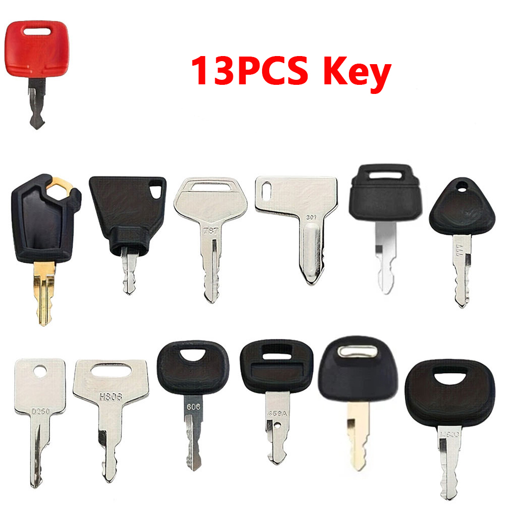 13PCS Construction Machinery I - Heavy Equipment Key Set ulasan dan harga