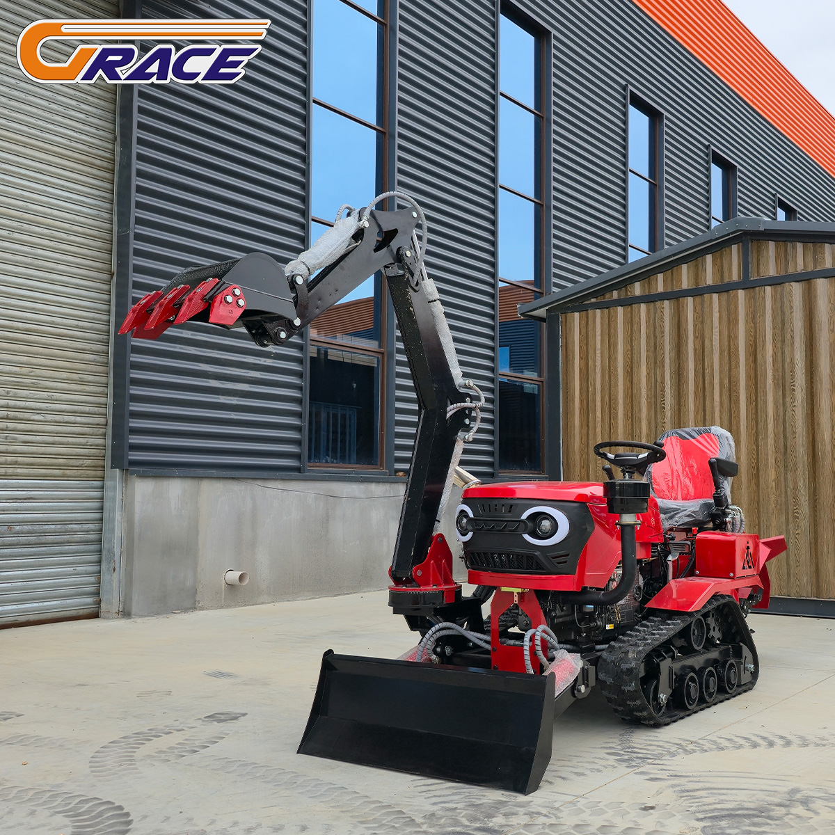 Mini Track Tractor 35HP EPA Co - Tractor Backhoe ulasan dan harga