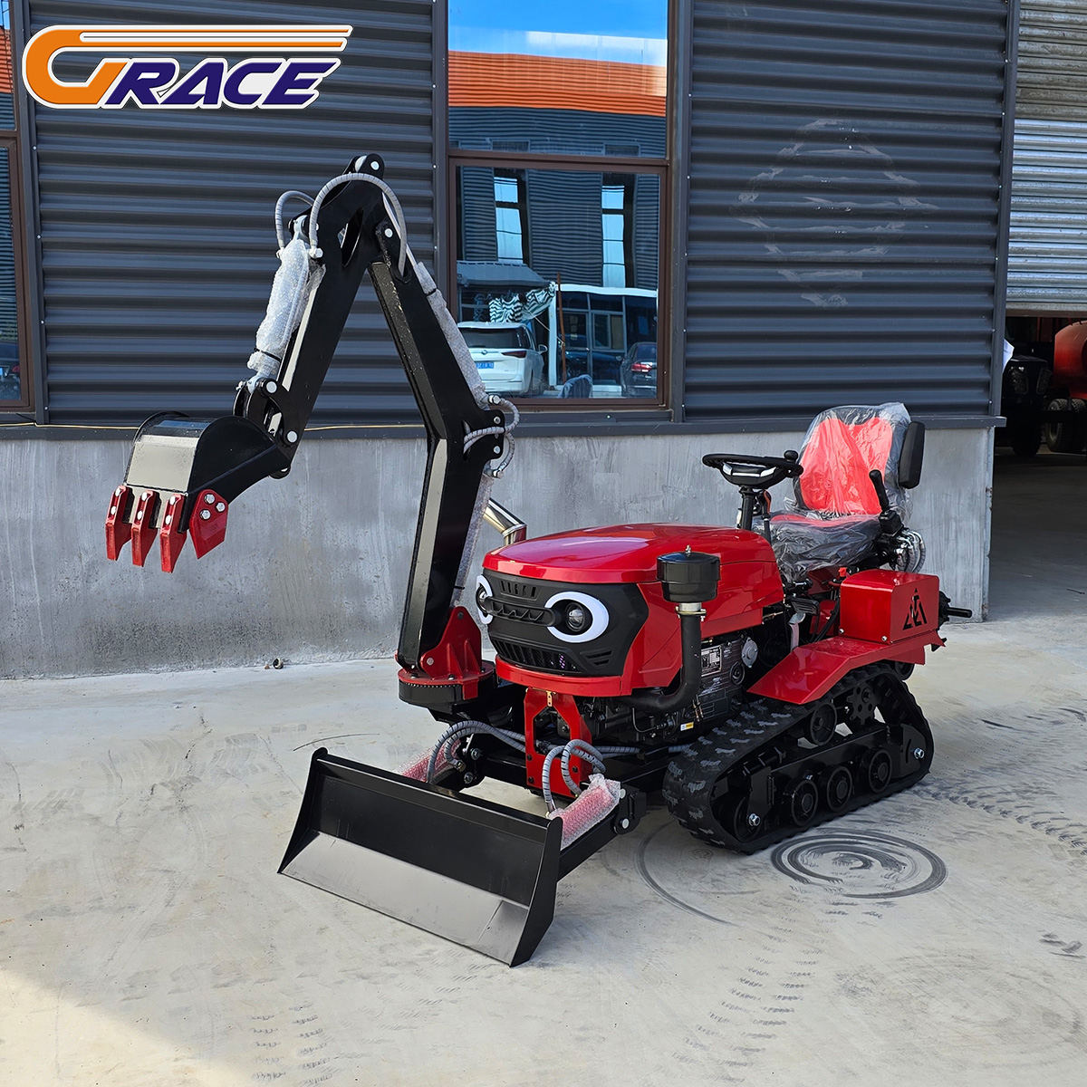 Mini Track Tractor 35HP EPA Co - Tractor Backhoe ulasan dan harga
