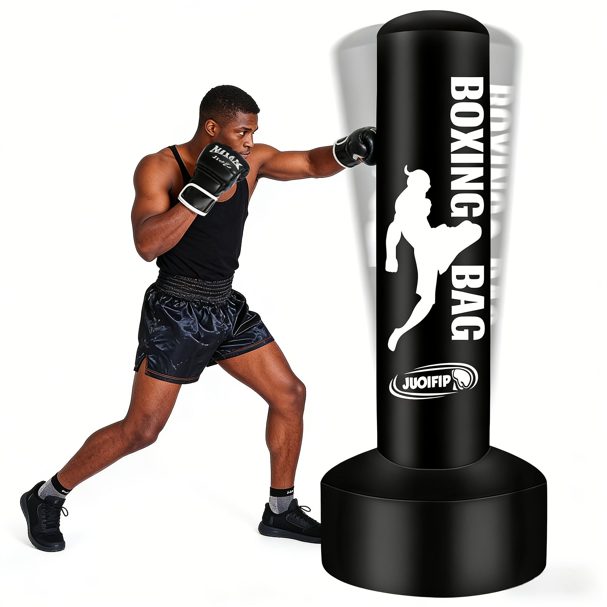 Standing Punching Bag for Adul - Heavy Equipment Yellow ulasan dan harga