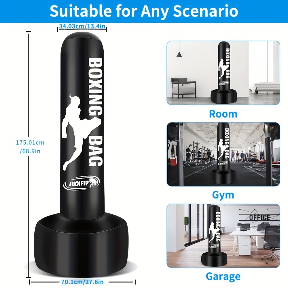 Standing Punching Bag for Adul - Heavy Equipment Yellow ulasan dan harga