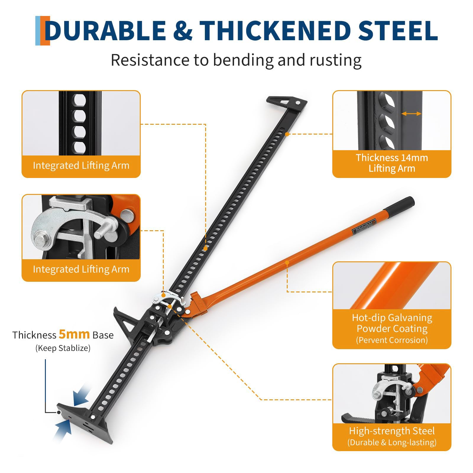 3.5 Ton High Lift Farm Jack 20 - Heavy Equipment Jack ulasan dan harga