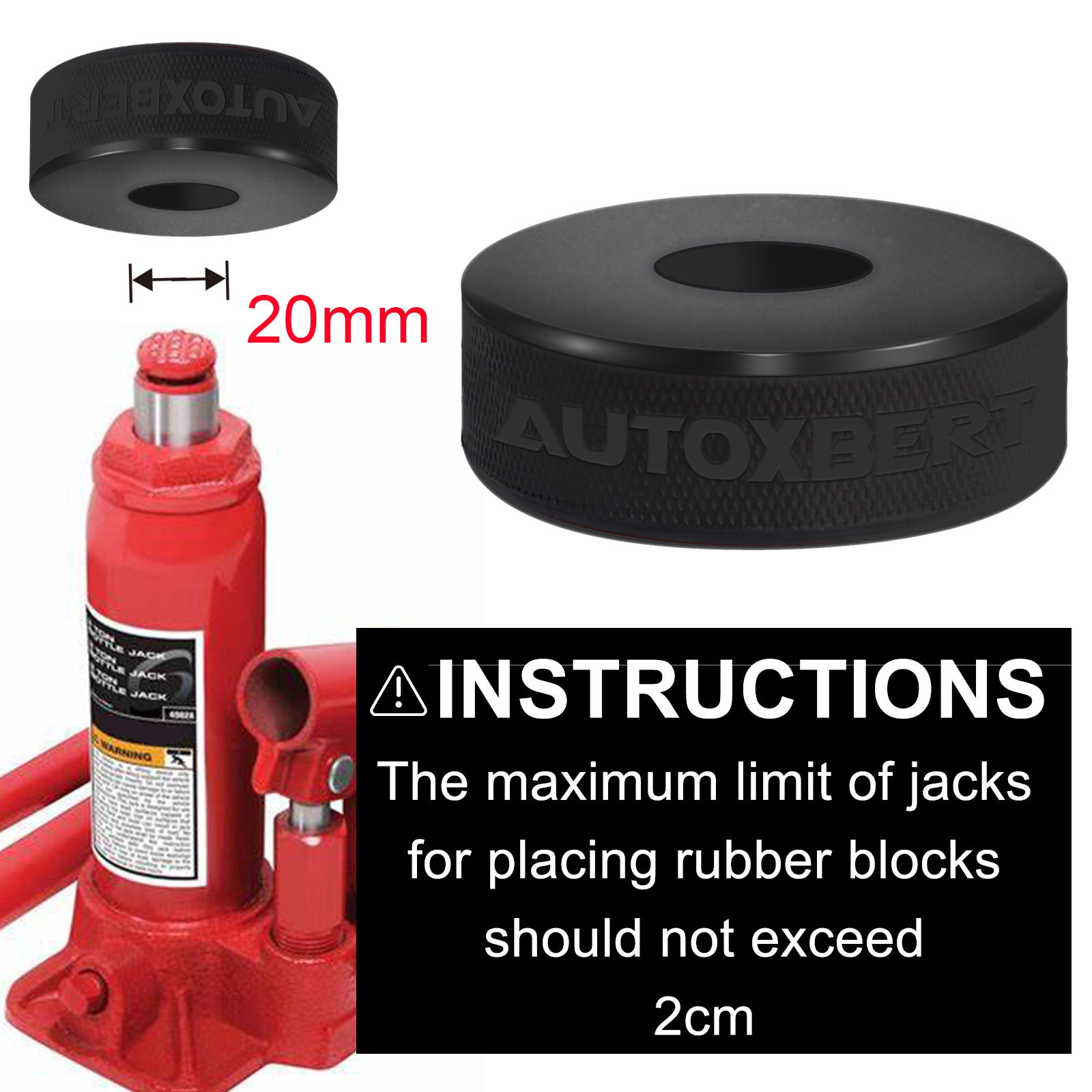 Rubber Bottle Jack Pad Protect - Heavy Equipment Jack ulasan dan harga