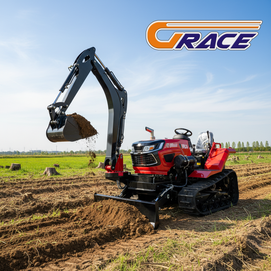 50HP Mini Crawler Tractor Heav - Tractor Backhoe ulasan dan harga