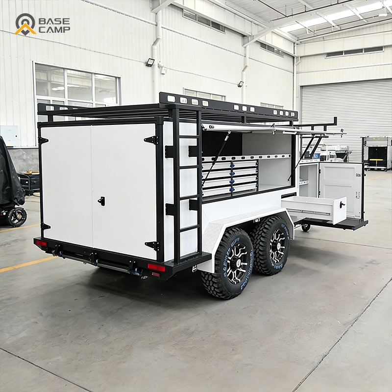 Heavy Duty Enclosed Utility Tr - Heavy Equipment Hauler ulasan dan harga
