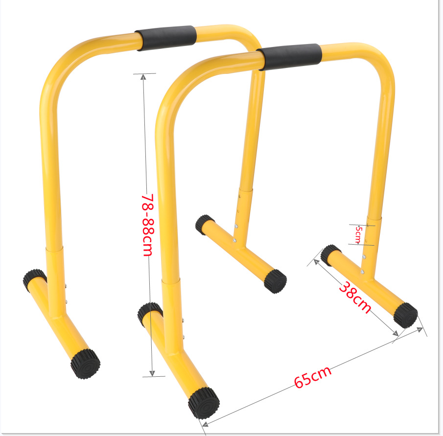 Steel Parallel Bar, 65x38x78cm - Heavy Equipment Gym ulasan dan harga