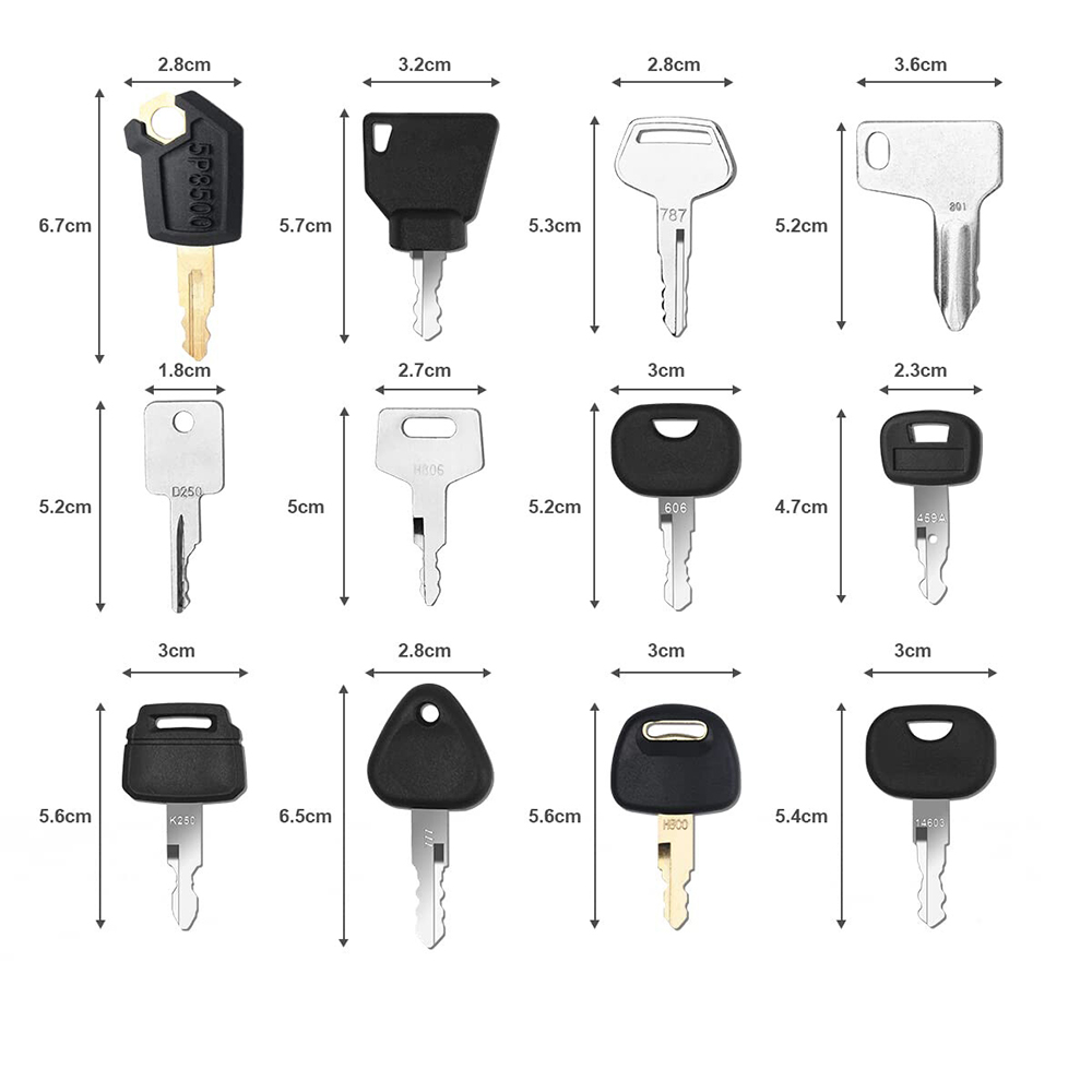 12Pcs Heavy Equipment Construc - Heavy Equipment Key Set ulasan dan harga